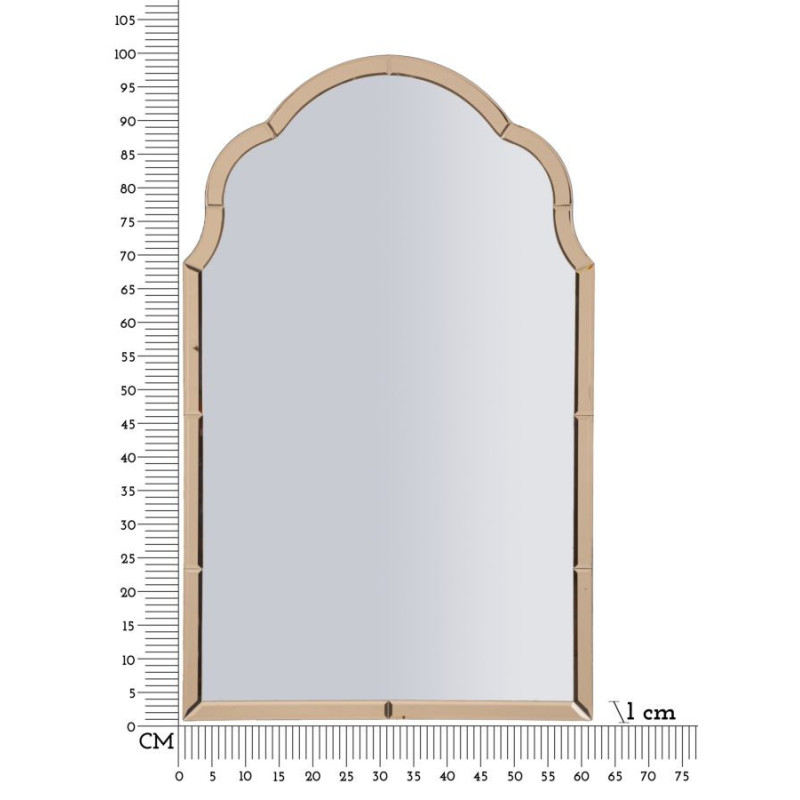 Specchio Da Muro Tangeri Rosa cm 62x1x100 (misura Specchio cm 55x94)