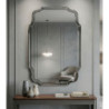 Specchio Da Muro Istanbul Grigio cm 60x1x90 (misura Specchio cm 54x84,5)