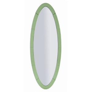 Specchio Da Muro Oslo Verde cm 55x2x150 (misura Specchio cm 42,5x137,5)