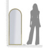 Specchio Da Muro Baku Oro cm 55x2x150 (misura Specchio cm 49x144)