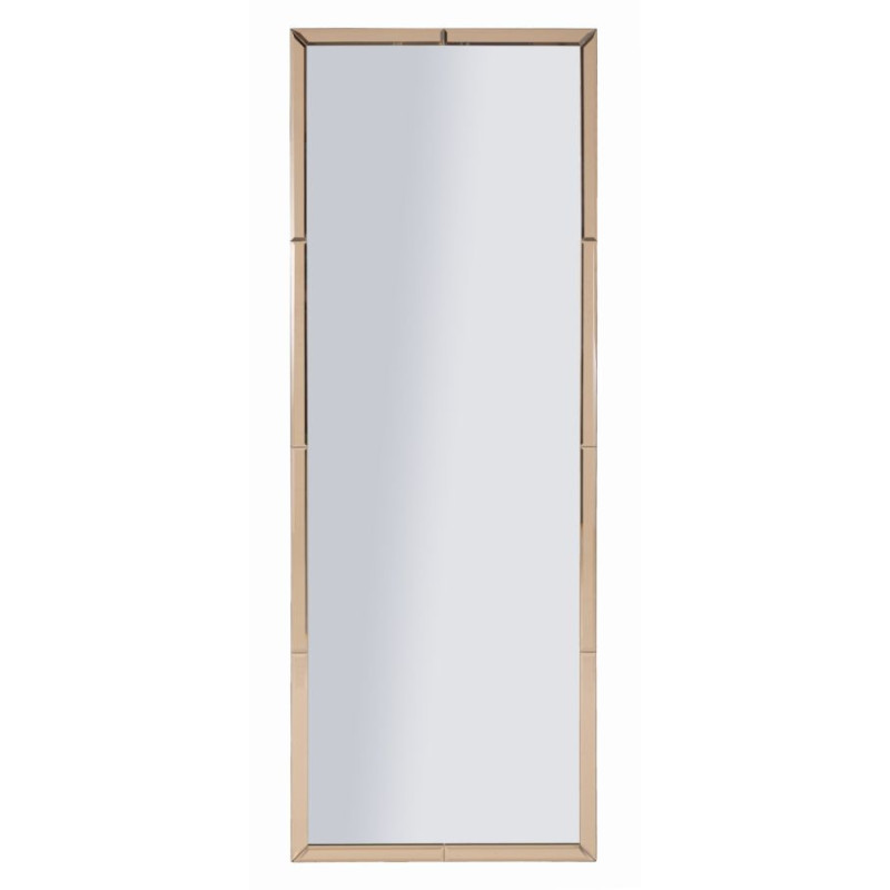 Specchio Da Muro Berlino Rosa cm 55x2x150 (misura Specchio cm 49x143,5)