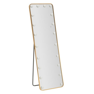 Specchio Da Terra Led Hollywood Rettangolare cm 50x6-45x160 (luce Con 3 Temperature Di Colore)
