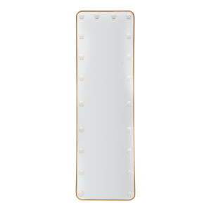 Zoom Specchio Da Terra Led Hollywood Rettangolare cm 50x6-45x160 (luce Con 3 Temperature Di Colore)