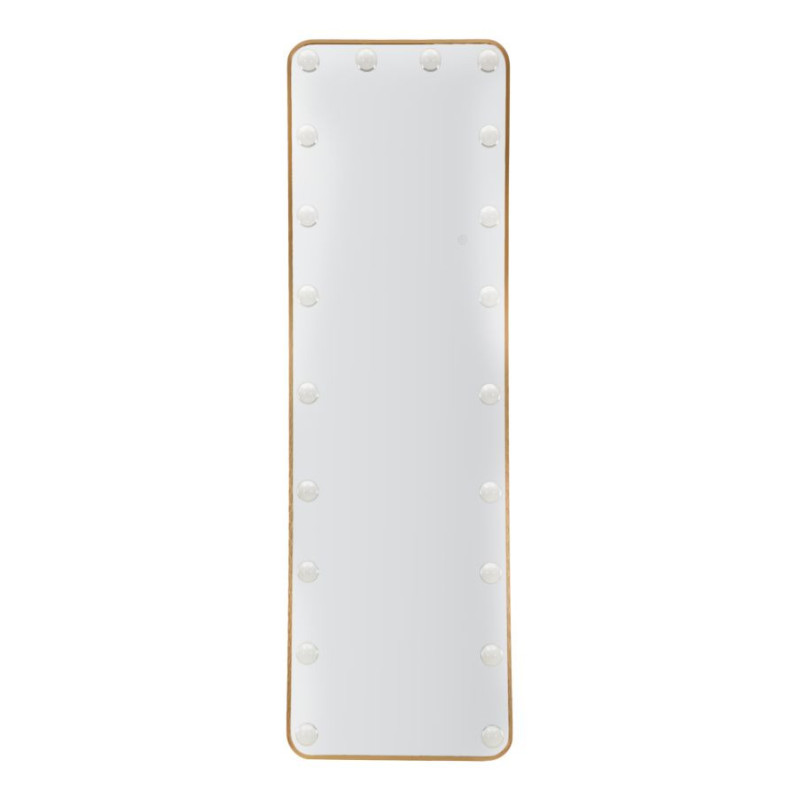 Specchio Da Terra Led Hollywood Rettangolare cm 50x6-45x160 (luce Con 3 Temperature Di Colore)