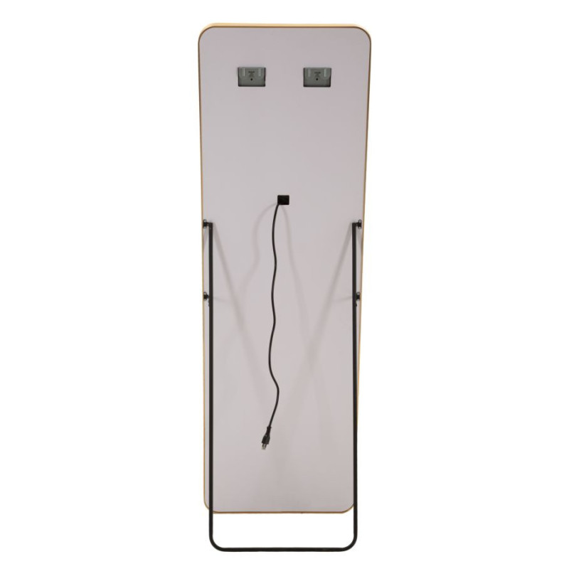 Specchio Da Terra Led Hollywood Rettangolare cm 50x6-45x160 (luce Con 3 Temperature Di Colore)