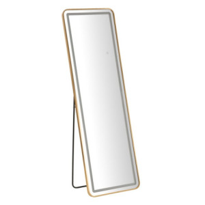 Specchio Da Terra Led Simple Rettangolare cm 50x3-38x160 (luce Con 3 Temperature Di Colore)