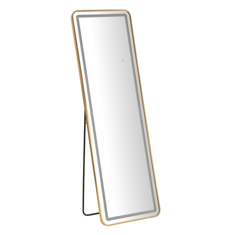Specchio Da Terra Led Simple Rettangolare cm 50x3-38x160 (luce Con 3 Temperature Di Colore)