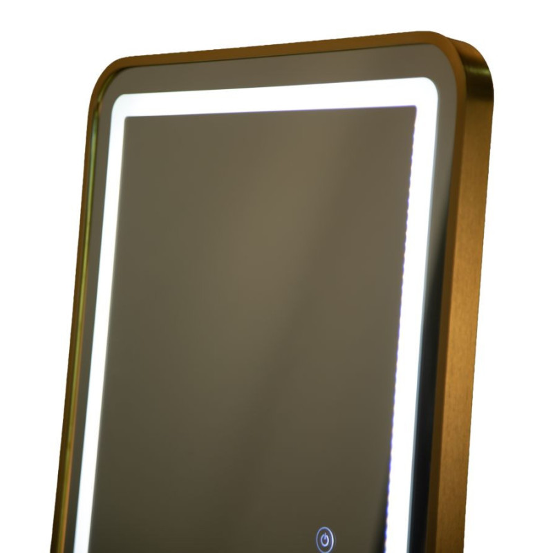 Specchio Da Terra Led Simple Rettangolare cm 50x3-38x160 (luce Con 3 Temperature Di Colore)