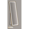 Specchio Da Terra Led Simple Rettangolare cm 50x3-38x160 (luce Con 3 Temperature Di Colore)