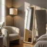 Specchio Da Terra Led Simple Rettangolare cm 50x3-38x160 (luce Con 3 Temperature Di Colore)