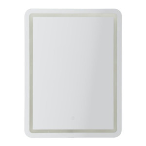 Specchio Da Muro Led Simple Rettangolare cm 60x3,5x80 (luce Con 3 Temperature Di Colore)