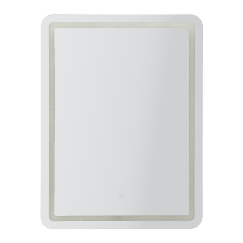 Specchio Da Muro Led Simple Rettangolare cm 60x3,5x80 (luce Con 3 Temperature Di Colore)