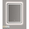 Specchio Da Muro Led Simple Rettangolare cm 60x3,5x80 (luce Con 3 Temperature Di Colore)