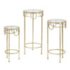 Porta Telefono Gold Set 3 Pz cm ø 33x70-28x60-23x50