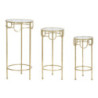 Porta Telefono Gold Set 3 Pz cm ø 33x70-28x60-23x50