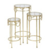 Porta Telefono Gold Set 3 Pz cm ø 33x70-28x60-23x50