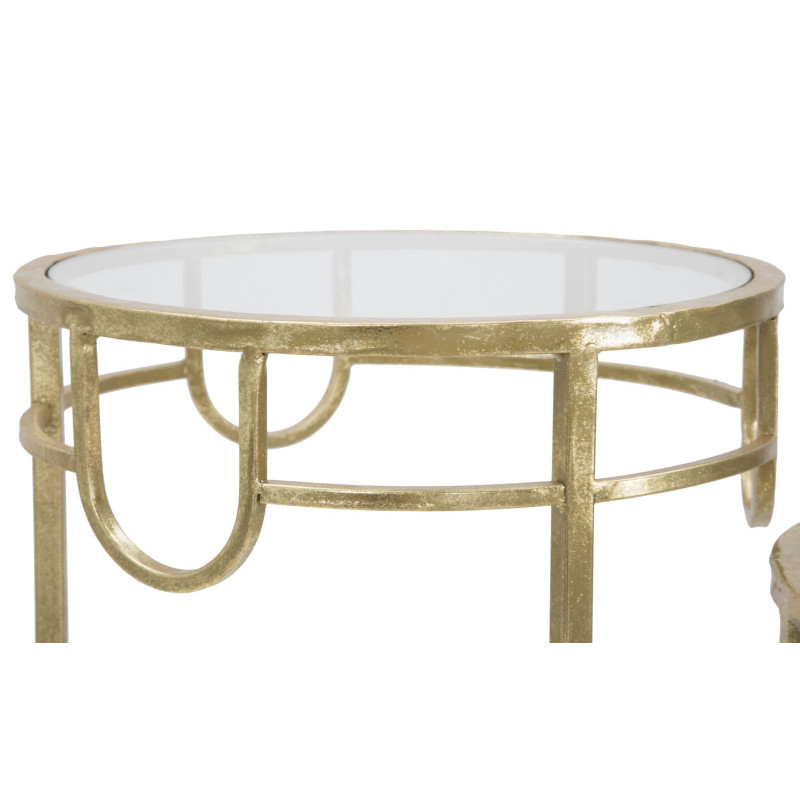 Porta Telefono Gold Set 3 Pz cm ø 33x70-28x60-23x50