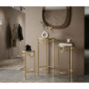 Porta Telefono Gold Set 3 Pz cm ø 33x70-28x60-23x50