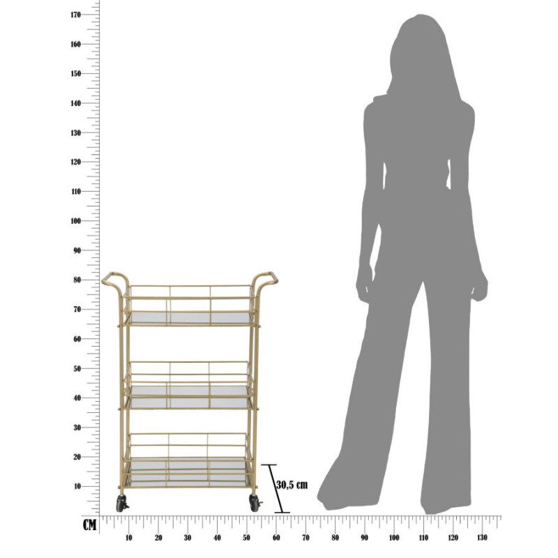 Carrello Glam Ret. cm 60x30,5x80