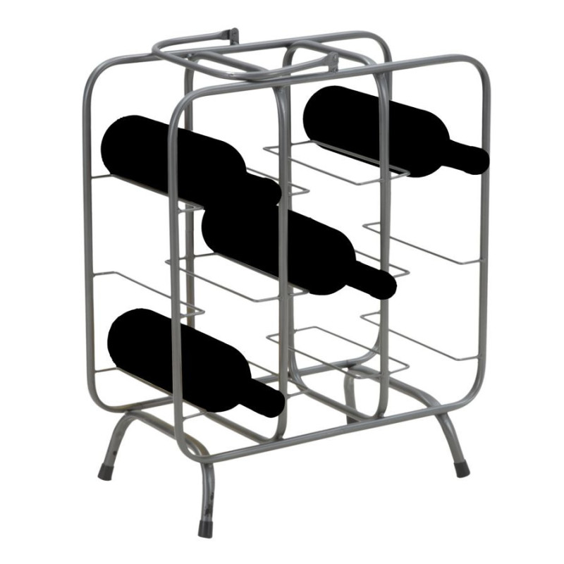 Porta Bottiglie Rack Quadrato (9 Posti) cm 40x23x47,5