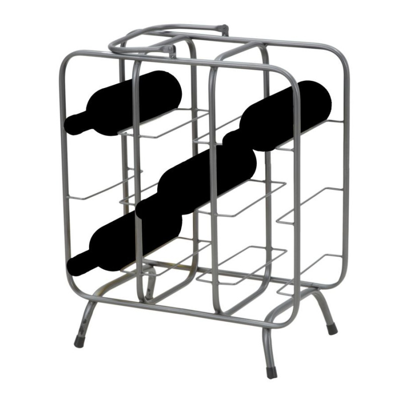 Porta Bottiglie Rack Quadrato (9 Posti) cm 40x23x47,5