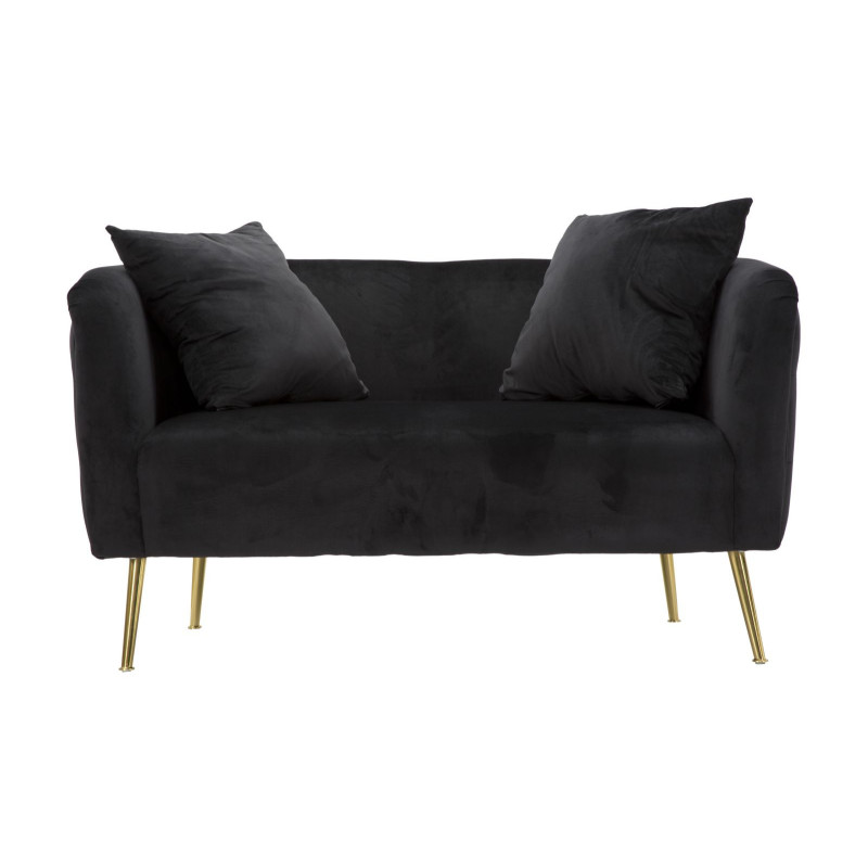Divanetto Bucarest Nero cm 127x74x71