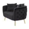 Divanetto Bucarest Nero cm 127x74x71