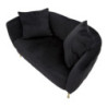 Divanetto Bucarest Nero cm 127x74x71