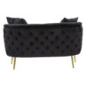 Divanetto Bucarest Nero cm 127x74x71