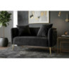 Divanetto Bucarest Nero cm 127x74x71
