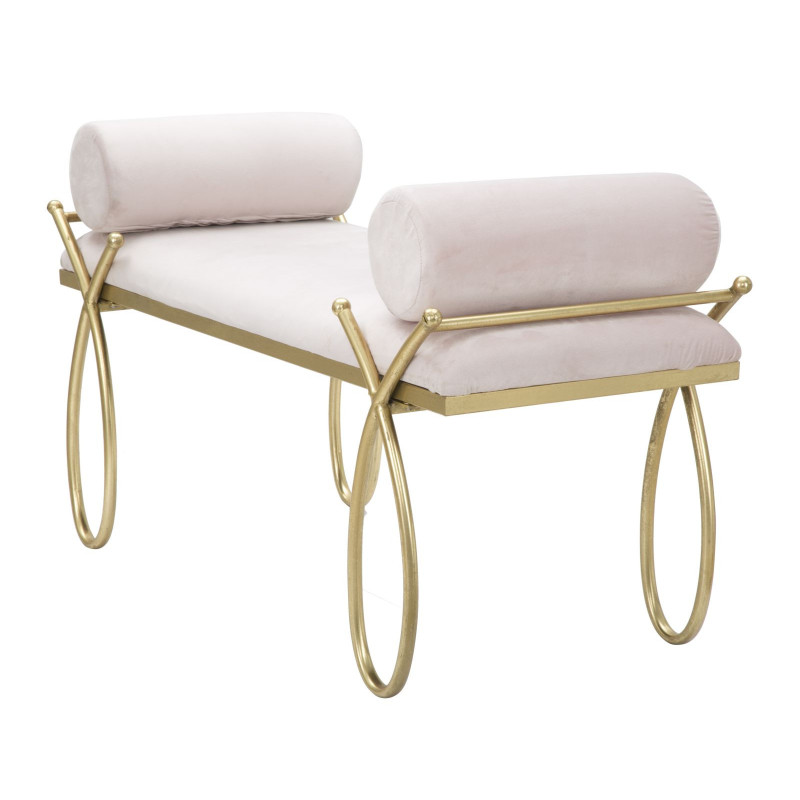 Panca Ribbon Rosa cm 112,5x49x53