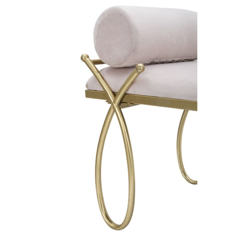 Panca Ribbon Rosa cm 112,5x49x53