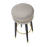 Sgabello Bar Paris Grigio/gold cm ø 35x74