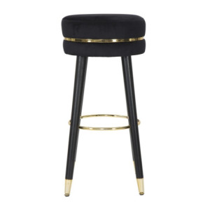 Zoom Sgabello Bar Paris Nero/gold cm ø 35x74