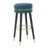 Sgabello Bar Paris Ottanio/gold cm ø 35x74