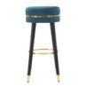 Sgabello Bar Paris Ottanio/gold cm ø 35x74