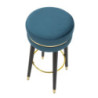 Sgabello Bar Paris Ottanio/gold cm ø 35x74