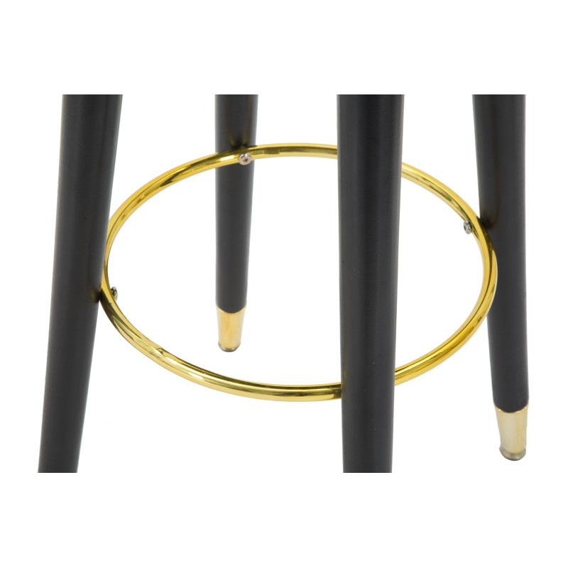 Sgabello Bar Paris Ottanio/gold cm ø 35x74