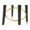 Sgabello Bar Paris Ottanio/gold cm ø 35x74