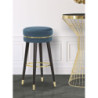Sgabello Bar Paris Ottanio/gold cm ø 35x74