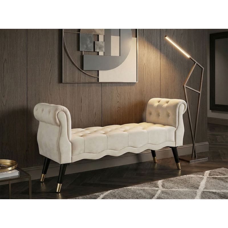 Panchetta Paris Crema/gold cm 120x40x60