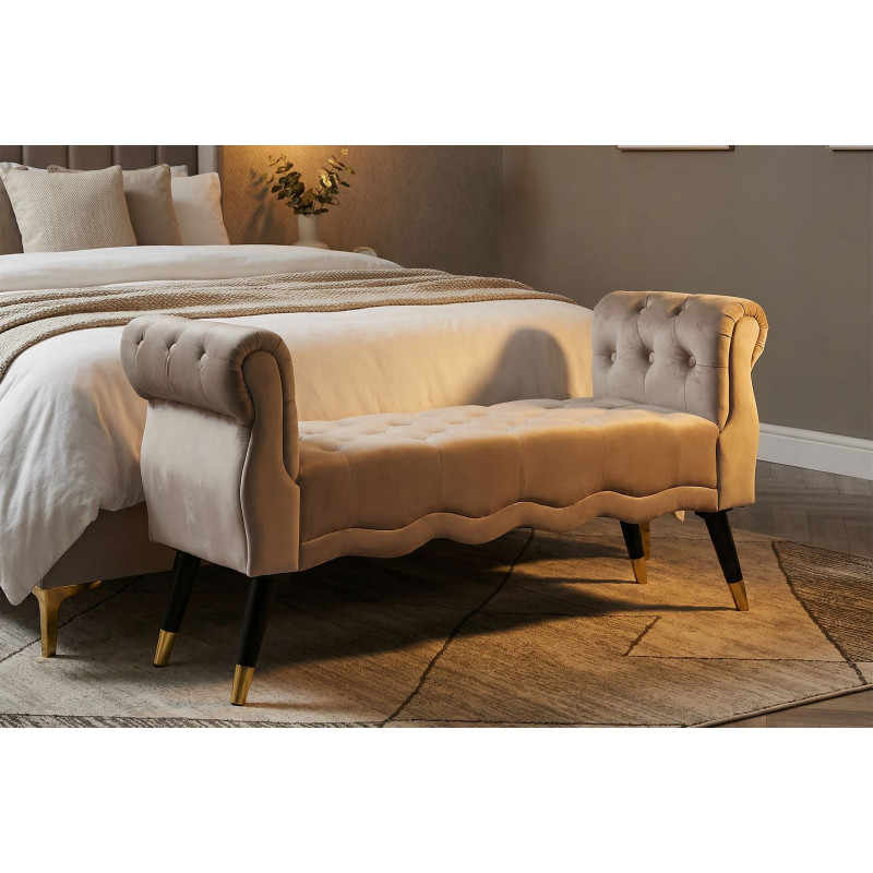 Panchetta Paris Grigia/gold cm 120x40x60