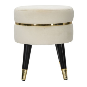 Zoom Sgabello Paris Crema/gold cm ø 35x40,5