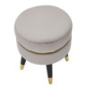Sgabello Paris Grigio/gold cm ø 35x40,5