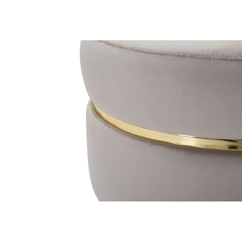 Sgabello Paris Grigio/gold cm ø 35x40,5