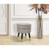 Sgabello Paris Grigio/gold cm ø 35x40,5