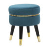 Sgabello Paris Ottanio/gold cm ø 35x40,5