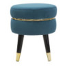 Sgabello Paris Ottanio/gold cm ø 35x40,5