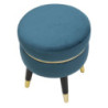 Sgabello Paris Ottanio/gold cm ø 35x40,5