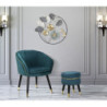 Sgabello Paris Ottanio/gold cm ø 35x40,5